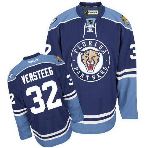 Fashionable and Blue NHL Florida Panthers 32 Kris Versteeg Hockey Jersey